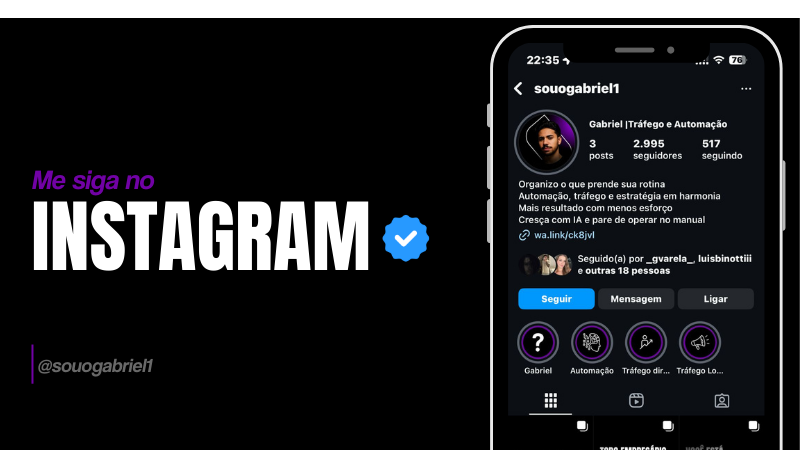 Me siga no Instagram
